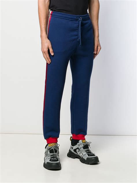 fake gucci track pants|gucci side stripe track pants.